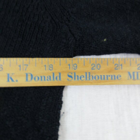 Tommy Bahama Sweater Women's Small Black Knitted Casual 3/4‎ Sleeve Pullover. - Picture 10 of 13